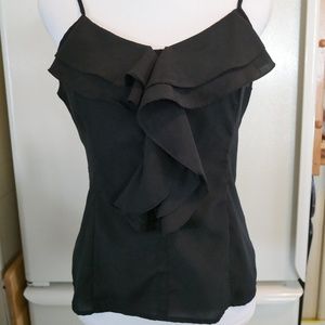 Black Ruffle Top Miley Cyrus